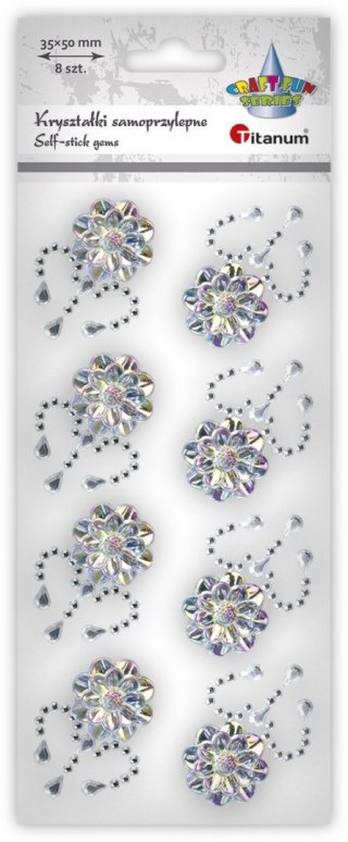 Titanum Kryształki Craft-Fun Series kwiaty srebrne Titanum (25BJ033141-1)