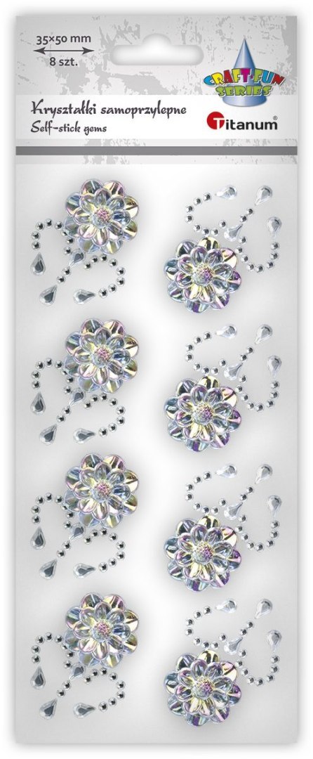 Titanum Kryształki Craft-Fun Series kwiaty srebrne Titanum (25BJ033141-1)