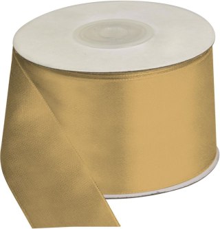 Titanum Wstążka Craft-Fun Series satynowa 50x25 [mm x m] złoty jasny Titanum (50MM/25M 019J)