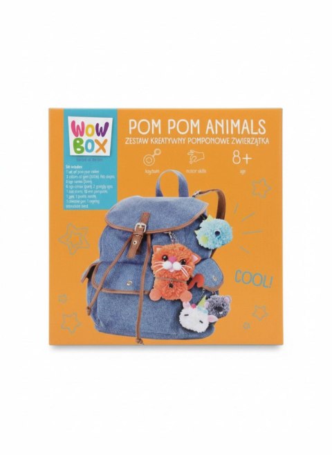 Tm Toys Zestaw kreatywny dla dzieci Wow Box do wykonania zwierzątek z pomponów Tm Toys (WOW0275)