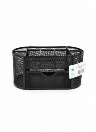 Tres Przybornik na biurko JUMBO czarny metal Tres (5a)