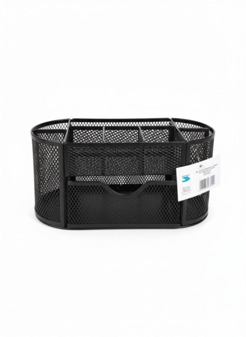 Tres Przybornik na biurko JUMBO czarny metal Tres (5a)