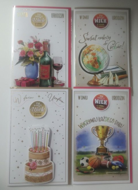 Ab Card Kartka składana Cyfry CR AB+ Ab Card (5905937482149)