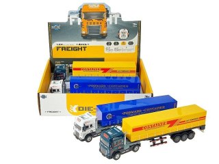 Adar Ciężarówka z kontenerem, metalowe, 40x10x7cm, światło, dźwięk Adar (618244)