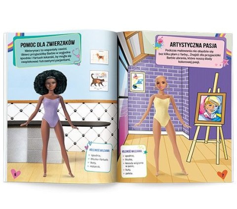 Ameet Książka dla dzieci Barbie™. Ubieranki, Naklejanki Ameet (SDU 1108)