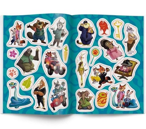 Ameet Książka dla dzieci Zwierzogród 2 Kolorowanka z Naklejkami Ameet (NA 9142)