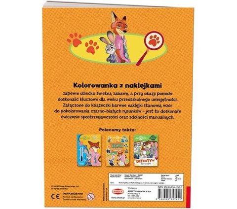 Ameet Książka dla dzieci Zwierzogród 2 Kolorowanka z Naklejkami Ameet (NA 9142)