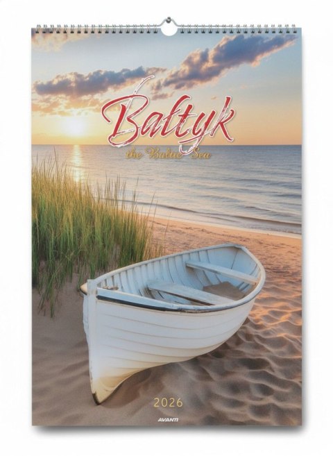 Avanti Kalendarz ścienny BAŁTYK wieloplanszowy paskowy 320mm x 470mm Avanti (A3-12)