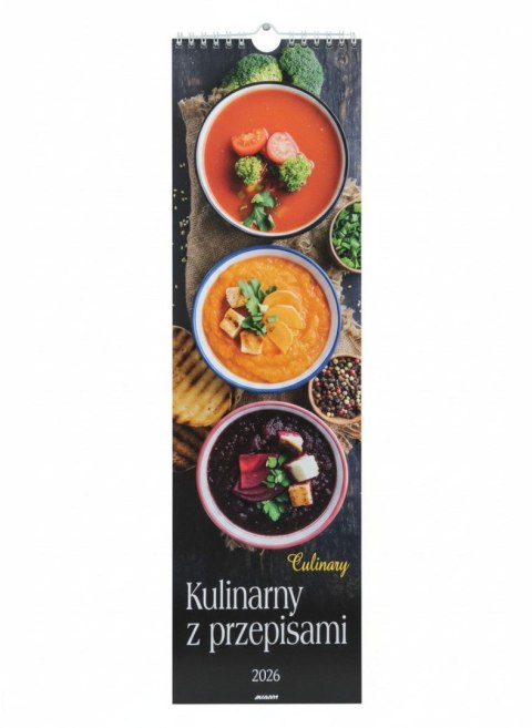 Avanti Kalendarz ścienny KULINARNY wieloplanszowy paskowy 130mm x 460mm Avanti (KP-5)