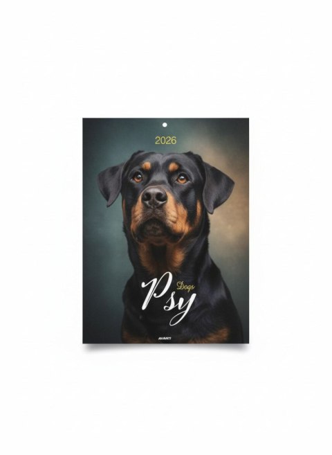 Avanti Kalendarz ścienny MAŁY Psy 230mm x 305mm Avanti (PSM-3)