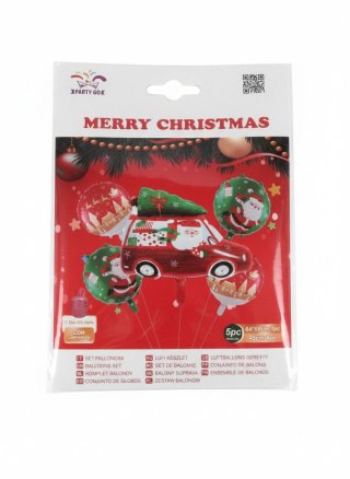 Bemag Balon foliowy zestaw balonów świątecznych 5 szt. Bemag (BV0301)