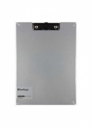 Berlingo Deska z klipem (podkład do pisania) Steel & Style A4 szary Berlingo (299030)