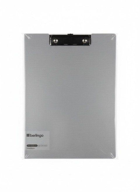 Berlingo Deska z klipem (podkład do pisania) Steel & Style A4 szary Berlingo (299030)