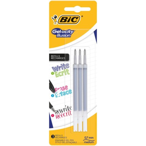 Bic Wkład do długopisu żelowy wkłady do długopisów 944022 wkład czarny 0,7mm Bic