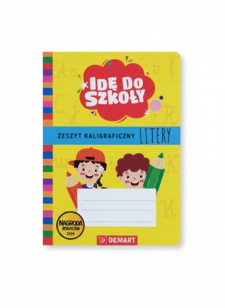 Demart Książeczka edukacyjna Zeszyt kaligraficzny. Litery Idę do szkoły. Demart