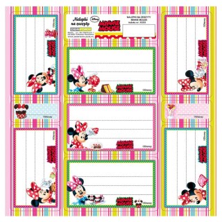 Derform Naklejka na zeszyt Myszka Minnie [mm:] 165x165 Derform (NNZMM)