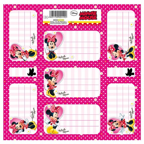 Derform Naklejka na zeszyt Myszka Minnie [mm:] 165x165 Derform (NNZMM)