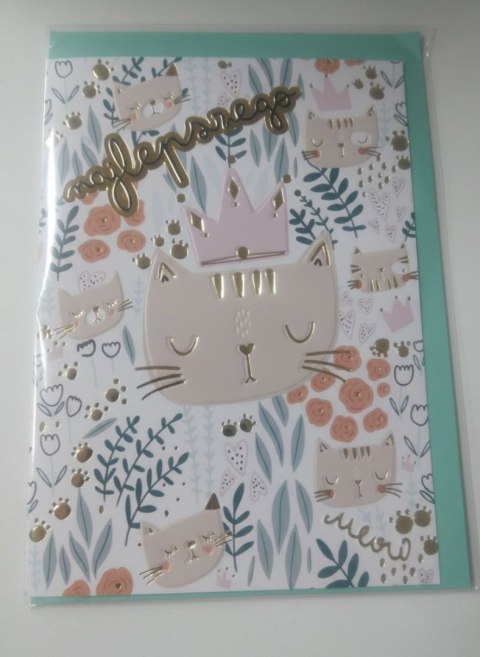 Henry Kartka składana B6 KOTY PATTERN B6 Henry (5908451980672)