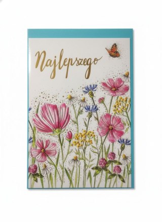 Henry Kartka składana B6 KWIATY POLNE B6 Henry (5908451980559)