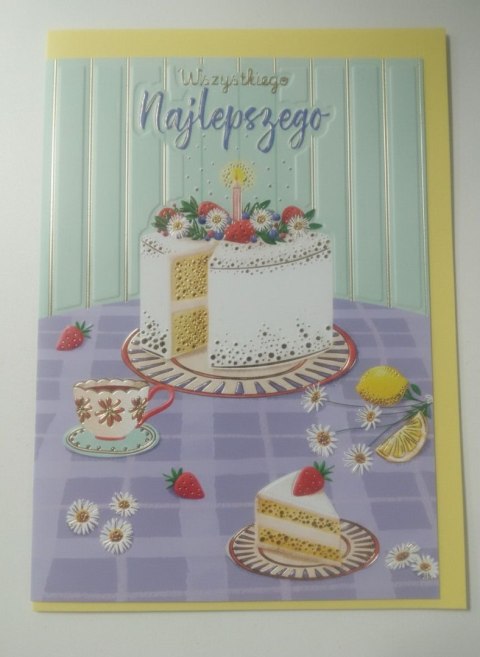Henry Kartka składana B6 TORT NA STOLE B6 Henry (5908451980931)