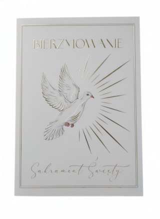 Henry Kartka składana Bierzmowanie gołąb A5 Henry (5905701483259)