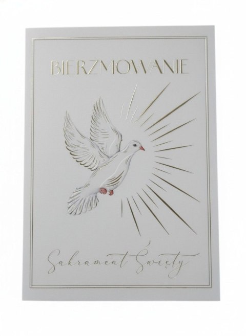 Henry Kartka składana Bierzmowanie gołąb A5 Henry (5905701483259)
