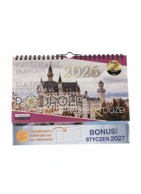 Kukartka Kalendarz biurkowy PODRÓŻE Kukartka