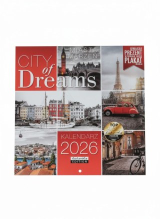 Kukartka Kalendarz ścienny classic CITY OF DREAMS Kukartka