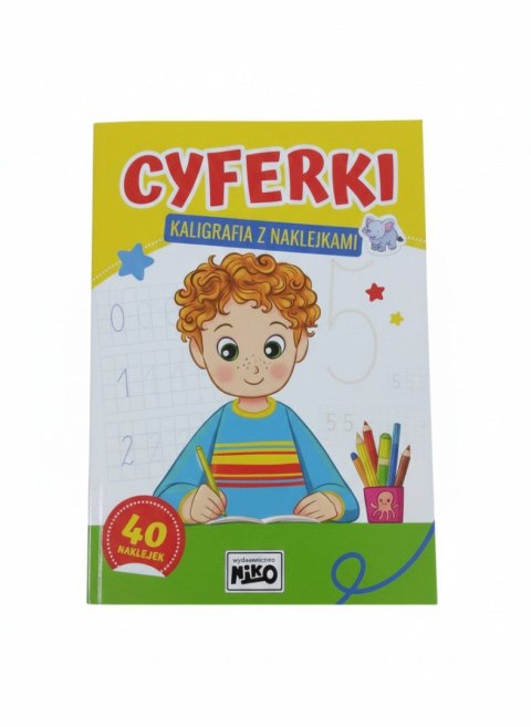 Niko Książeczka edukacyjna Cyferki. Kaligrafia z naklejkami. Niko