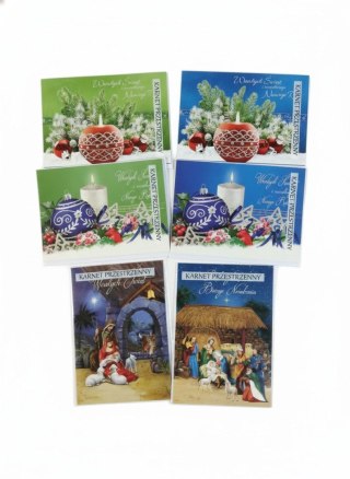 Panorama Kartka składana brokat bn A5 Panorama (B)