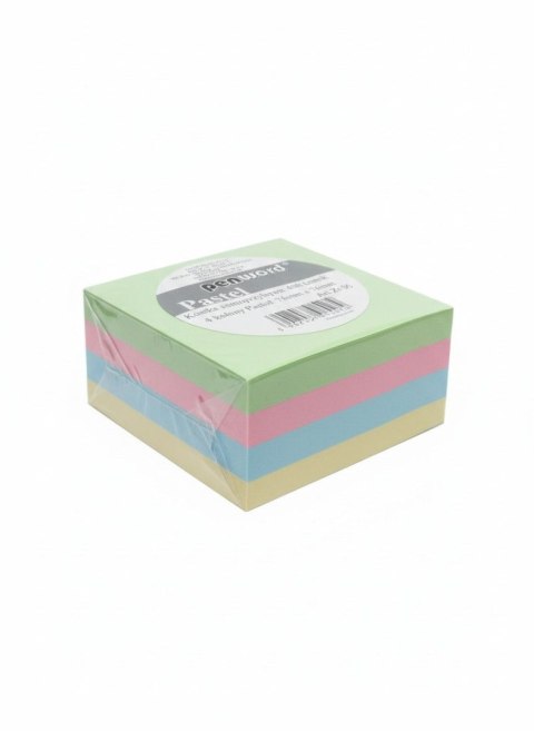 Penword Notes samoprzylepny (karteczki) 4 kol. pastel mix 400k [mm:] 76x76 Penword (ZI-30)