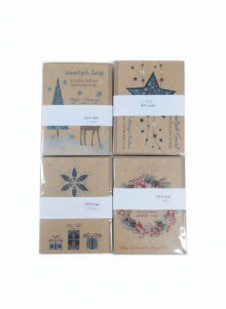 Pol-mak Kartka składana Eko Gwiazdka świeckie B6 Pol-mak (B6EKO)