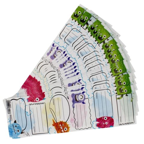 Starpak Naklejka na zeszyt Monster Starpak (495015)