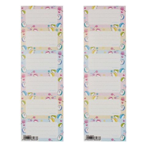 Starpak Naklejka na zeszyt Pastel 1 Starpak (495026)