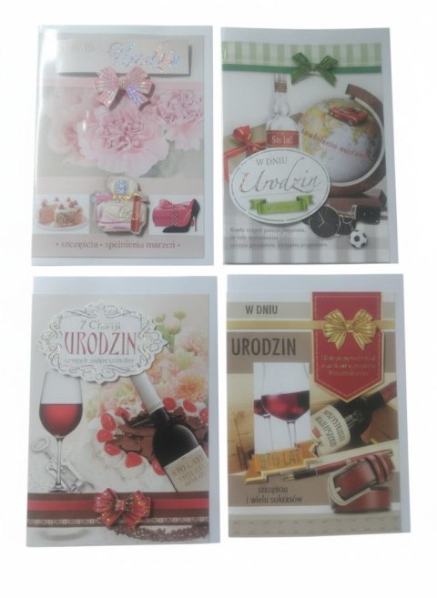 Top Graphic Kartka składana Urodziny B6 Top Graphic (BOGH)