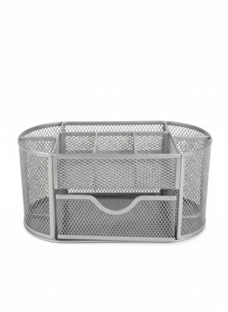 Tres Przybornik na biurko JUMBO srebrny srebrny metal Tres (5a)