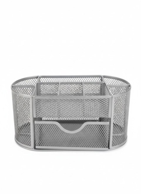 Tres Przybornik na biurko JUMBO srebrny srebrny metal Tres (5a)