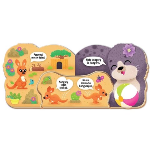 Aksjomat Książka dla dzieci Mamy i dzieci w ZOO. Dwie książeczki w jednej Aksjomat