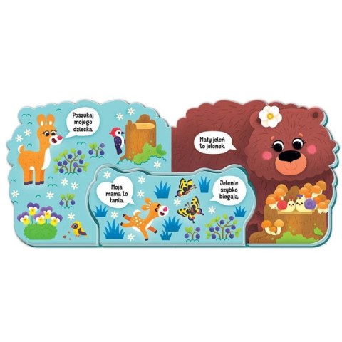 Aksjomat Książka dla dzieci Mamy i dzieci w lesie. Dwie książeczki w jednej Aksjomat