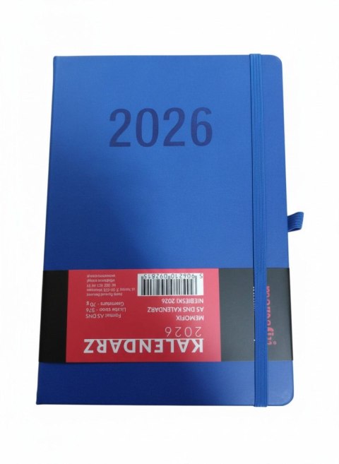 Antra Kalendarz książkowy (terminarz) 2026 MEMOFIX DNS A5 Antra (niebieski)