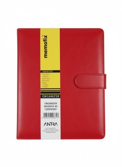 Antra Organizer MEMOFIX czerwony [mm:] 230x175 Antra (A5)