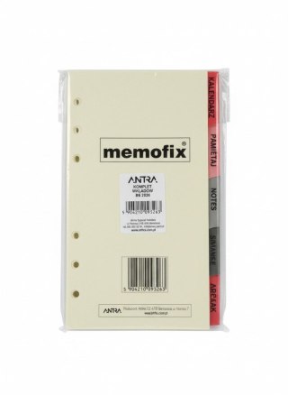Antra Wkład do organizera MEMOFIX B6 2026 Antra (komplet)