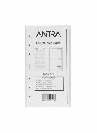 Antra Wkład do organizera kalendarz B6 DNS Antra (2026)