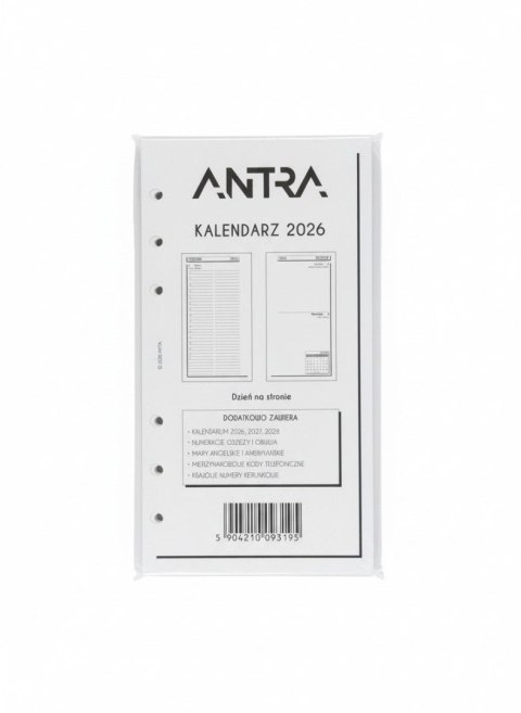 Antra Wkład do organizera kalendarz B6 DNS Antra (2026)