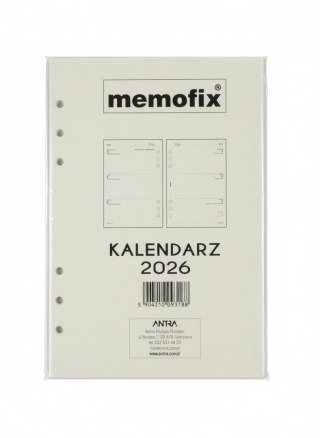 Antra Wkład do organizera kalendarz a5 2026 Antra (TDW)