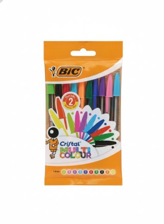 Bic Długopis standardowy 10 szt Cristal Multico wkład mix Bic (843437)