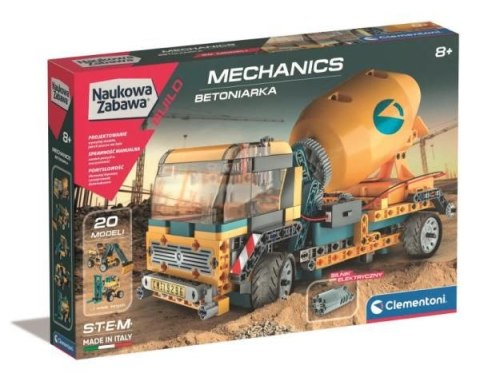 Clementoni Klocki konstrukcyjne Laboratorium Mechaniki Betoniarka Clementoni (50807)