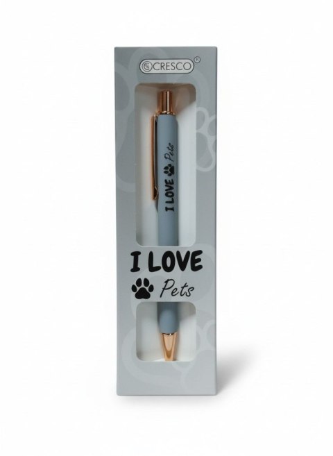 Cresco Długopis Zenith 4 ETUI GB I LOVE PETS 5907464223806 wkład niebieski 1,0mm Cresco (230005_1)