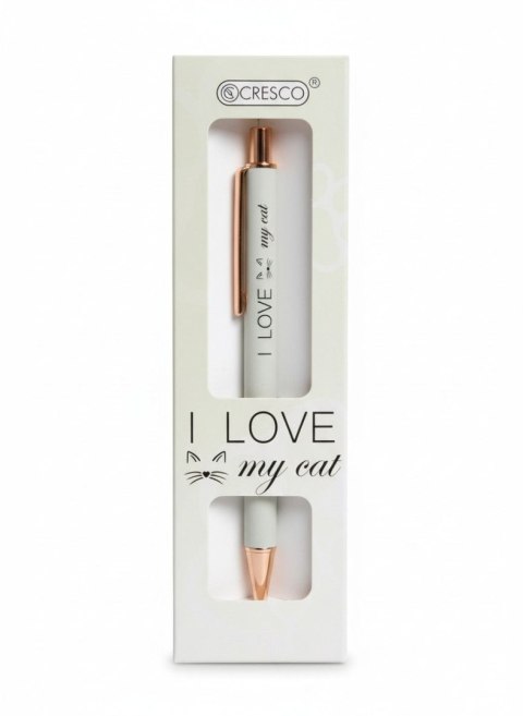 Cresco Długopis Zenith 4 ETUI GB I LOVE PETS 5907464223882 wkład niebieski 1,0mm Cresco (230005_3)