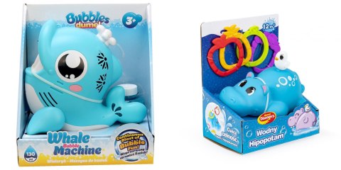 Dumel Pakiet PROMOCJA aparat maszynka do baniek Wielorybek+wodny hipopotam Dumel (507651+656896)